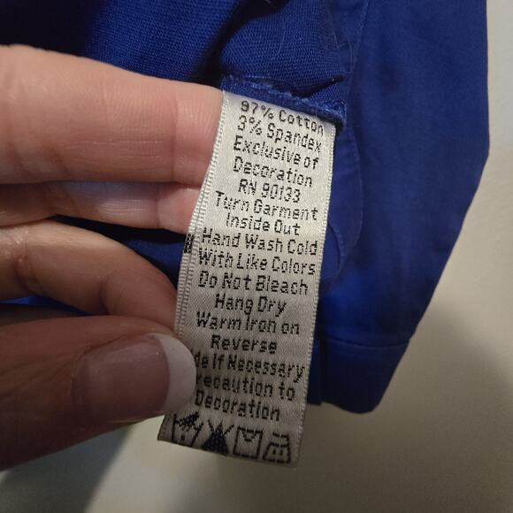 Vtg Quacker Factory Floral Embellished Denim Jacket Womens XL Blue Western Artsy - Picture 6 of 10